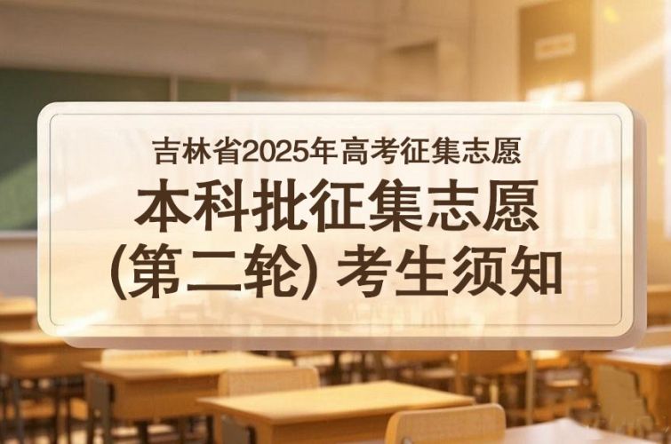 吉林省2025年高考征集志愿：本科批征集志愿（第二轮）考生须知