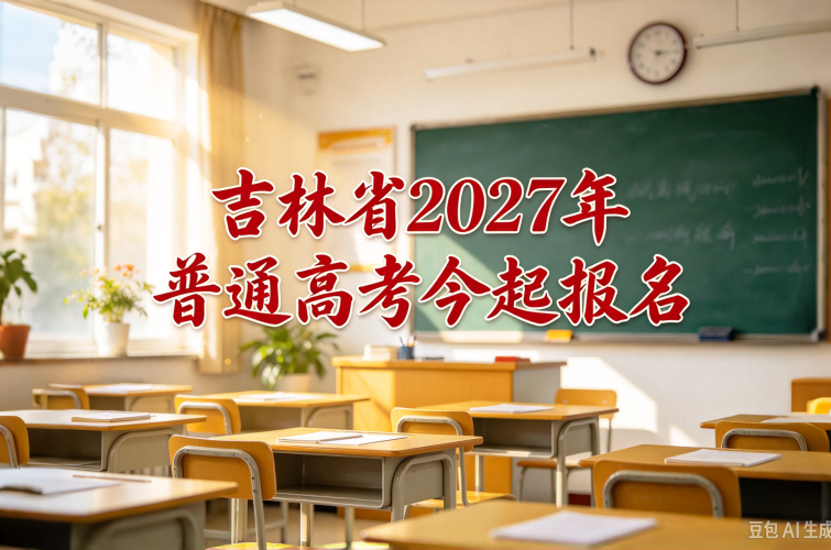 吉林省2027年普通高考今起报名